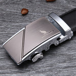 Men's "Crisp Finish" Belts - 100% Genuine Luxury Leather &  Automatic Buckle