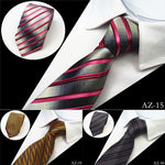 Men's "Silk Stripe" Premium Neck Ties - 8cm & 100% Silk