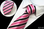 Men's "Silk Stripe" Premium Neck Ties - 8cm & 100% Silk