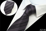 Men's "Silk Stripe" Premium Neck Ties - 8cm & 100% Silk