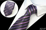 Men's "Silk Stripe" Premium Neck Ties - 8cm & 100% Silk