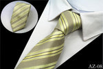 Men's "Silk Stripe" Premium Neck Ties - 8cm & 100% Silk