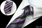 Men's "Silk Stripe" Premium Neck Ties - 8cm & 100% Silk