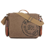 Men's Stylish Messenger Bags - Canvas Shoulder Bag