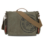 Men's Stylish Messenger Bags - Canvas Shoulder Bag