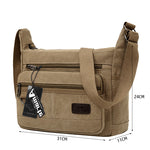 Men's Vintage Canvas Shoulder bag - Big Capacity