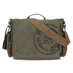 Men's Stylish Messenger Bags - Canvas Shoulder Bag